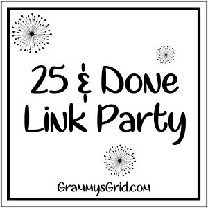 25 and done link party badge on Grammys Grid