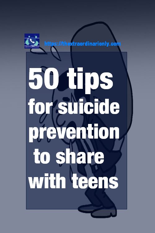 50 tips for suicide prevention to share with teens