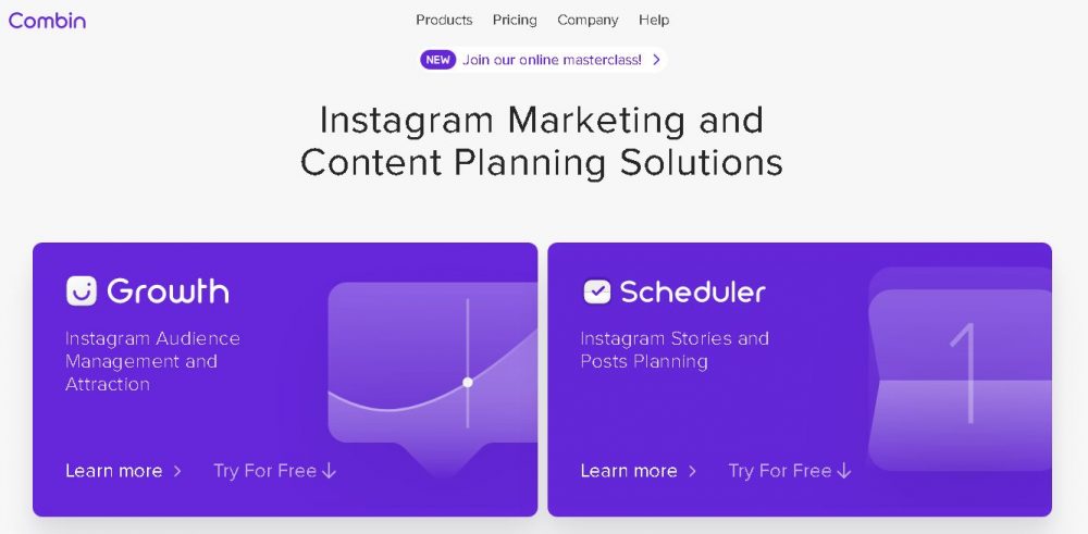 Combin for Instagram marketing and content planning solutions