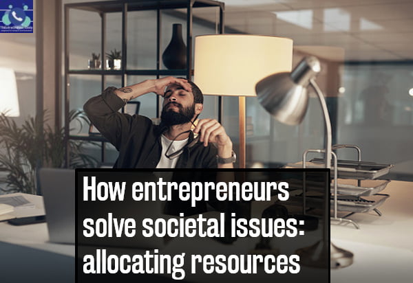 how entrepreneurs solve societal issues by allocating resources
