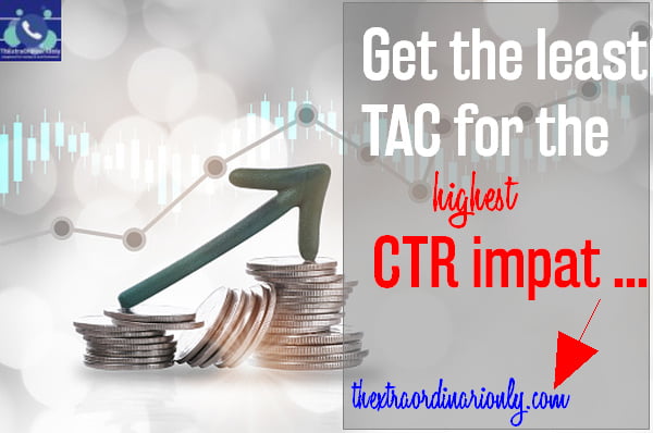 how to get the least TAC for the highest CTR impact with link party 326 website traffic