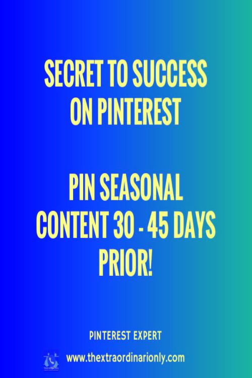 secret to Pinterest success