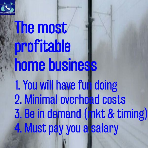 the most profitable home business