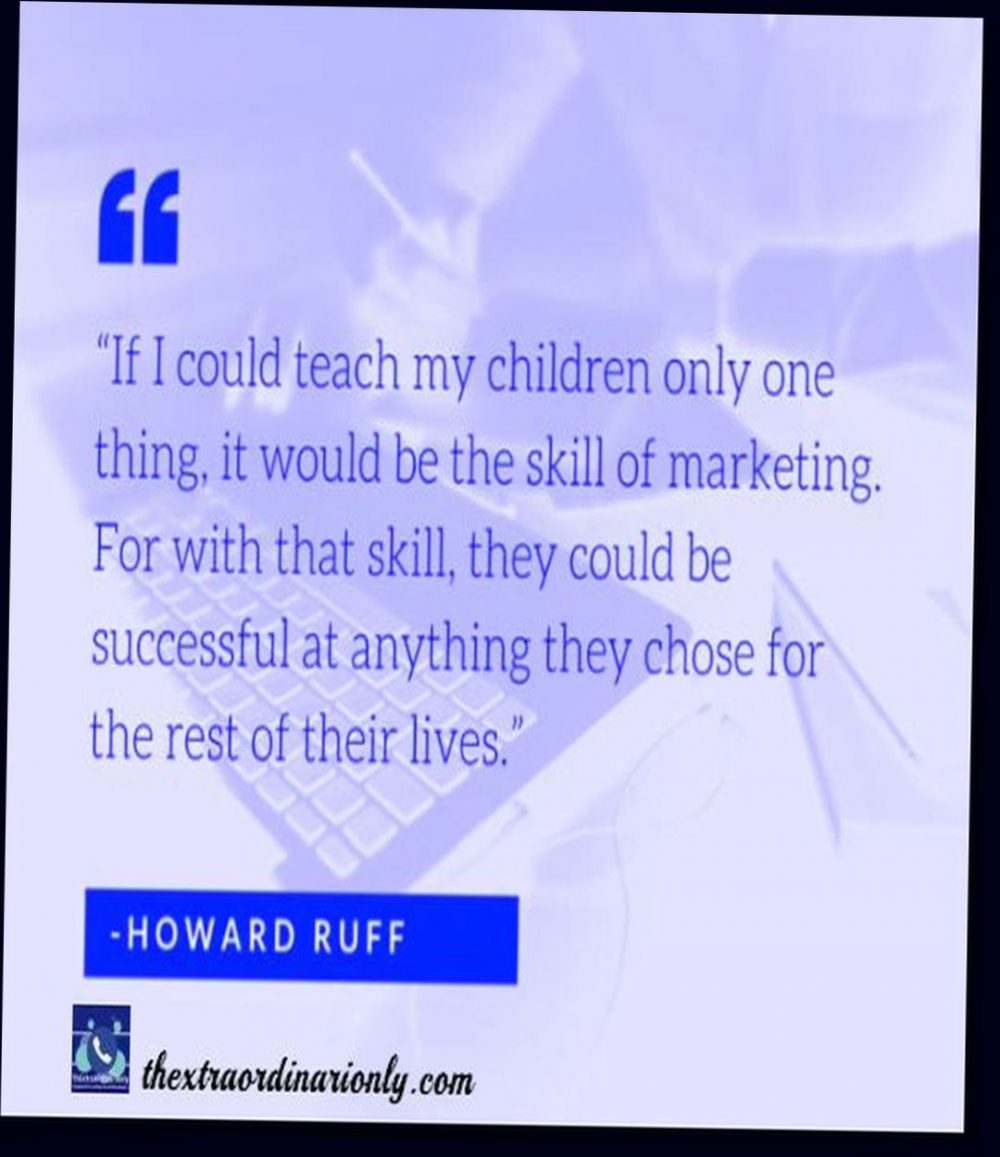 teach your children the skill of marketing 