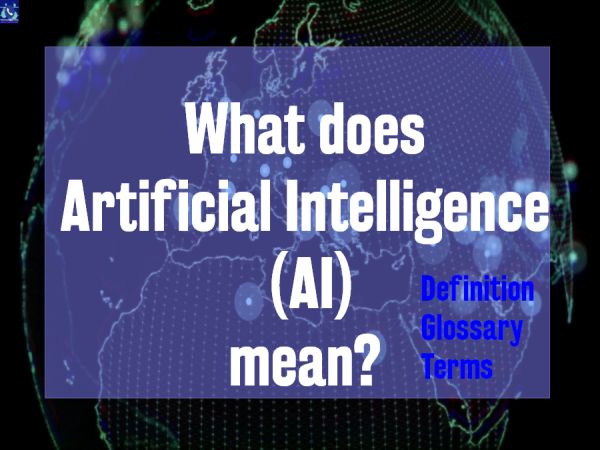 what does artificial intelligence ai mean definition glossary terms